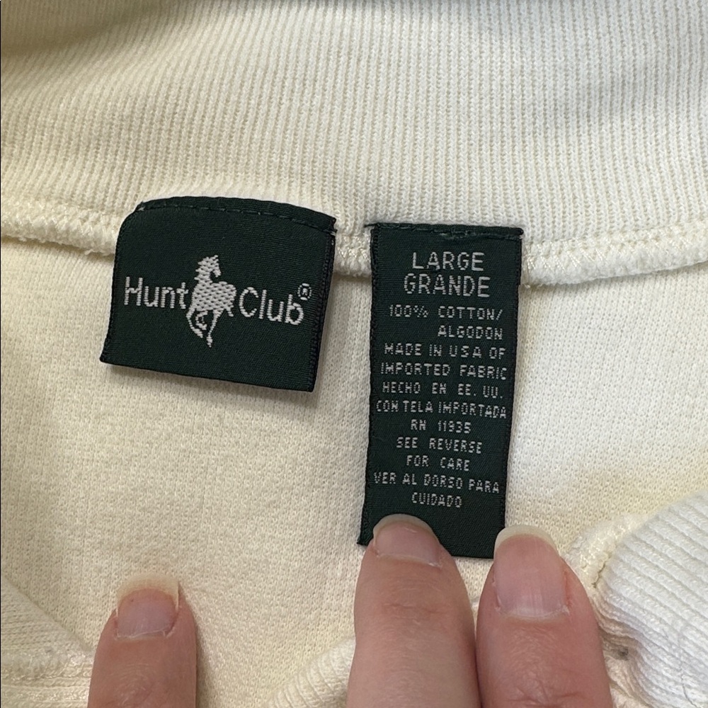 Vintage 100% Cotton Hunt Club Top - Picture 5 of 5